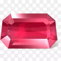 电脑图标红宝石-钻石岩