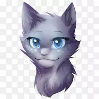 勇士队挪威森林猫科明星承诺艾琳猎手蓝星-浅蓝色阴影