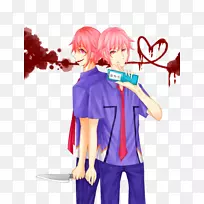 Yandere未来日记Yandere性别酗酒男性惊讶的表情