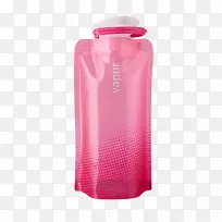 水瓶蒸气公司饮用水-粉红色遮阳