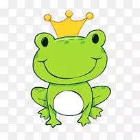 青蛙王子夹艺术请柬图案