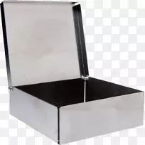 铝盖矩形铰链金属标题盒