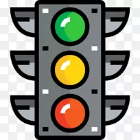 交通信号灯计算机图标剪辑艺术.交通