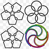 对称圆三叶结数学交错