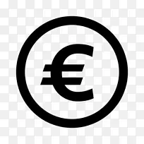 欧元签名，电脑图标，银行-欧元符号