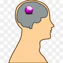 人脑计算机图标人体头部剪贴画.小标志
