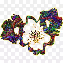 花对称花瓣图案-71