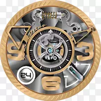 时钟面MOTO 360(第二代)智能手表拨号盘-旅行轮