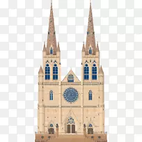 大教堂建筑教堂绘画建筑-罗马教堂