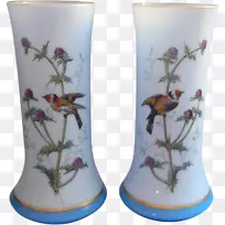 花瓶花盆瓷制品手绘鸟