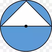 三角形圆区域符号几何彩色阴影