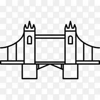 伦敦塔桥伦敦塔计算机图标-伦敦桥