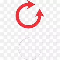 CorelDraw箭头图-红色曲线
