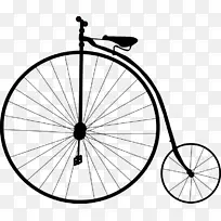 自行车剪贴画-自行车剪影