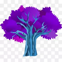 树木剪贴画-紫叶