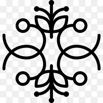 新位置塞诺瓦循环对称花卉设计形状对称