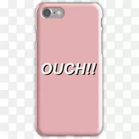 iPhone 7加上电话表情符号外星和花手机配件-哎哟