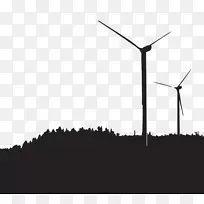 风电场、风车、风力发电机、电力、基比风力发电项目-绿色风车