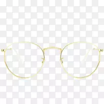 太阳镜，眼镜，护目镜，黄色-金色眩光