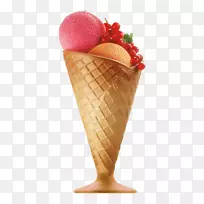 冰淇淋圆锥形圣代冰淇淋-创意冰淇淋