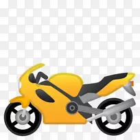摩托车滑板车表情符号机动车辆-酷摩托