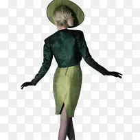 戴帽子的女人，潘塔龙，女性-时尚海报