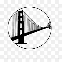 旧金山海湾金门大桥剪贴画铁门