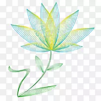 花卉牵伸植物茎-花徽