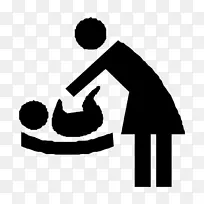 更衣室儿童尿布厕所-婴儿标志