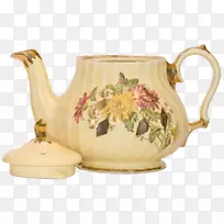 茶壶陶瓷壶咖啡小菊花