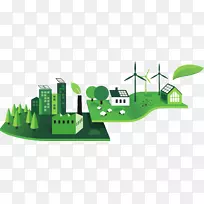 自然环境-商业可持续发展生态-绿色名片