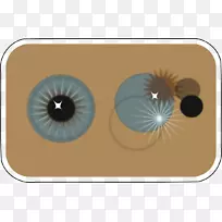 虹膜瞳孔绘图.眼睛瞳孔