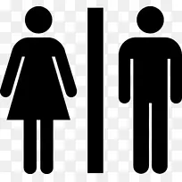 男女公厕计算机图标.性别