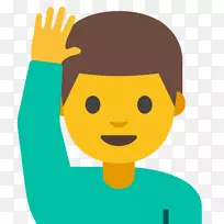 表情符号儿童表情符号智人机器人-毛