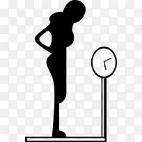 电脑图标重量人体剪贴画-女性身体