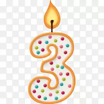 生日蛋糕蜡烛祝福剪贴画-8 3