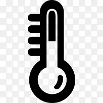 温度计温度计算机图标.温度计