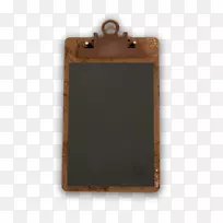 棕色长方形小黑板