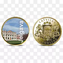 拉脱维亚lats 5 lats拉脱维亚硬币银行-namam