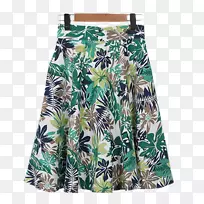 衣裤短裤裙腰绿热带