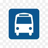 巴士站标志学校巴士停车法例剪贴画-巴士顶景