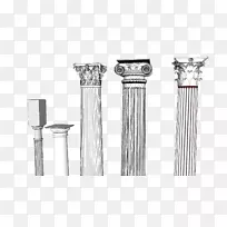古希腊古建筑古罗马建筑柱
