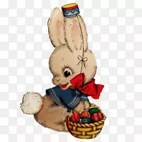 复活节兔子复活节明信片复活节习俗复活节彩蛋篮