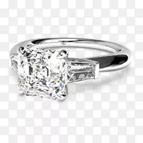 巴盖特钻石切割公主订婚戒指-建议戒指