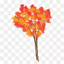 树木剪贴画-秋天