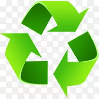 回收符号回收箱垃圾土材料
