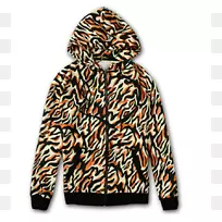 帽衫外套虎服水彩老虎