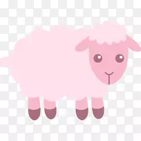 羊画夹艺术-卡通羊
