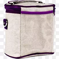 热袋冷却器纺织品午餐-紫色蒲公英