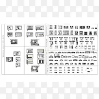 窗台床头柜卧室成套家具2d家具顶部视图